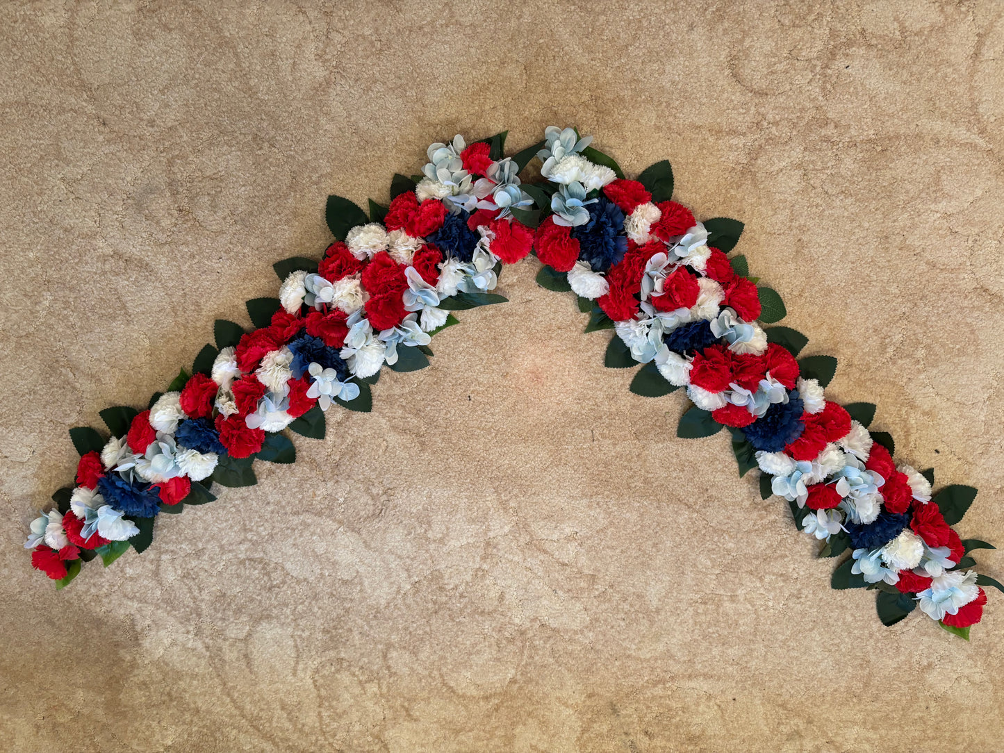 Hand made horse flower garland by Solva Flowers