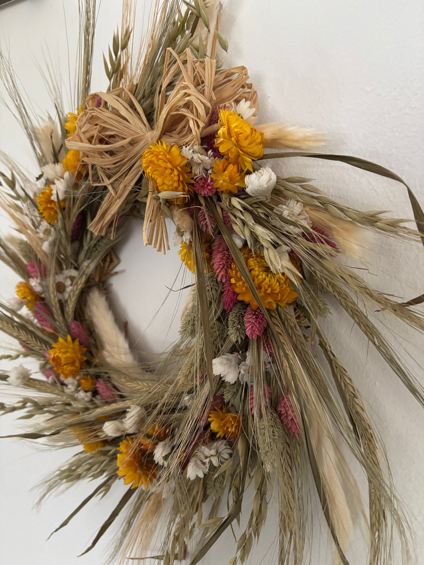 Dried Flower Natural Hanging Wall art Home decor. Hand Made.