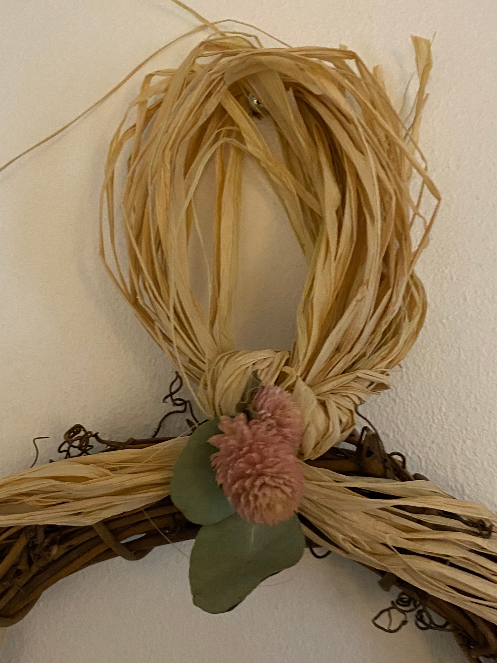 Botanical Natural hanging Dried Flower wreath wall art decoration