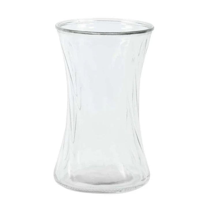 Add this clear glass vase for your flowers for only £3.99